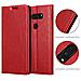 Cadorabo Custodia Compatibile Con Lg V35 In Rosso Mela - Coperchio Protettiva Con Chiusura Magnetica, Funzione Stand E Tasca Per Le Carte - Foto miniatura 2