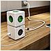 Powercube Extended Spina A 5 Prese, Verde / bianco - Foto miniatura 2