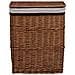 Cesto della Biancheria Impilabile Marrone in Salice - Foto miniatura 3