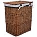 Cesto della Biancheria Impilabile Marrone in Salice - Foto miniatura 5