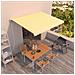 Tenda da Sole Retrattile Automatica 450x300 cm Gialla e Bianca - Foto miniatura 8