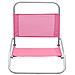 Sedie da Spiaggia Pieghevoli 2 pz Rosa in Tessuto - Foto miniatura 2