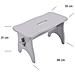 Piccolo Sgabello Grigio Cucina Bambini In Legno | 38 X 19 X 21 Cm | Poggiapiedi Grezzo Multifunzionale | Perfetto Per Tutte Le Nostre Scatole O Come Espositore Supporto Piante - Foto miniatura 4