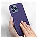 Cover Per Iphone 13 Pro Max In Silicone Semi-rigido Soft-touch Viola - Foto miniatura 2