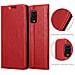 Custodia Compatibile Con Xiaomi Redmi Note 9 Pro / Note 9s In Rosso Mela - Coperchio Protettiva Con Chiusura Magnetica, Funzione Stand E Tasca Per Le Carte - Foto miniatura 6
