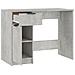 Scrivania Grigio Cemento 100x50x75 Cm In Legno Multistrato - Foto miniatura 2