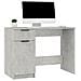 Scrivania Grigio Cemento 100x50x75 Cm In Legno Multistrato - Foto miniatura 4