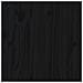 Comodino Nero 40x34x55 Cm In Legno Massello Di Pino - Foto miniatura 6