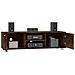 Mobile Tv Rovere Fumo 140x40,5x35 Cm In Legno Multistrato - Foto miniatura 3