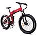 Raptor Fat - Rosso Metallico - 250w / 14ah - Bicicletta Elettrica Pieghevole - Doppia Sospensione Pieghevole E-bike - Mountain Fat Elettrica Pieghevole - Foto miniatura 3