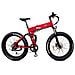 Raptor Fat - Rosso Metallico - 250w / 14ah - Bicicletta Elettrica Pieghevole - Doppia Sospensione Pieghevole E-bike - Mountain Fat Elettrica Pieghevole - Foto miniatura 1