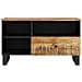 Mobile Tv 80x33x46cm Legno Massello Mango E Legno Multistrato - Foto miniatura 3