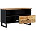Mobile Tv 80x33x46cm Legno Massello Mango E Legno Multistrato - Foto miniatura 4