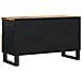 Mobile Tv 80x33x46cm Legno Massello Mango E Legno Multistrato - Foto miniatura 5