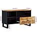 Mobile Tv 80x33x46cm Legno Massello Mango E Legno Multistrato - Foto miniatura 8