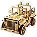Puzzle 3d In Legno Jeep Militare - Organizer Da Scrivania, Portapenne, Portacarte - Facile Da Montare - Foto miniatura 1