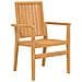 Sedie Da Giardino Impilabili 8 Pz 56,5x57,5x91 Cm Massello Teak - Foto miniatura 3