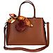 Borsa Con Pompon E Foulard - Paris - Marrone - Foto miniatura 2