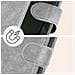 Custodia Per Iphone 15 Pro Max Copertina Portacarte Funzione Supporto Grigia - Foto miniatura 8