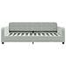 Divano Letto Con Materasso Grigio Chiaro 80x200 Cm In Velluto - Foto miniatura 5