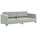 Divano Letto Con Materasso Grigio Chiaro 80x200 Cm In Velluto - Foto miniatura 8