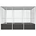 Gabbia Uccelli Antracite 302,5x324,5x211,5 Cm Acciaio Zincato - Foto miniatura 3
