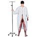 Costume Per Adulti Paziente Dell'ospedale Taglia Unica Bianco (2 Pezzi) - Foto miniatura 4
