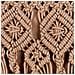 Set Di 2 Cuscini Bamian Cotone 45 X 45 Cm Marrone Chiaro Trama Geometrica - Foto miniatura 4