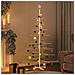 Albero di Natale Decorativo in Legno 180 cm Legno Massello Pino - Foto miniatura 1
