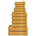 Set Asciugamani 12 Pz Oro 360 Gsm 100% Cotone - Foto miniatura 1