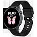 Smartwatch In Oro Rosa Con Monitoraggio Avanzato Di Salute E Fitness Black - Foto miniatura 1