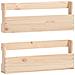Scarpiere a Parete 2 pz 59x9x23 cm Legno Massello di Pino - Foto miniatura 1