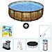Piscina Fuori Terra - In Giro - 488x122 Cm - Bruin - Include Accessori Coordinati Cb36 - Foto miniatura 1