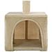 Lusso Casadino -  Albero Per Gatti Con Tiragraffi In Sisal 55 Cm Beige - Foto miniatura 5