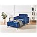Chaise Longue Aberdeen Velluto Blu - Foto miniatura 1