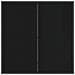 Set da Pranzo per Giardino  da 5 Pezzi con Cuscini Grigio Rattan Sintetico, Tavolo Giardino  Nero 80x80x73 cm in Vetro Temperato - Foto miniatura 8