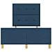 Letto  Blu 120x190 cm in tessuto - Foto miniatura 8