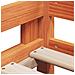 Letto a Soppalco con Tetto Cera 75x190cm Legno Massello di Pino - Foto miniatura 9