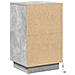 Comodino con illuminazione LED Grigio cemento 39x34,5x65 cm Legno ingegnerizzato - Foto miniatura 8