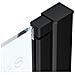 Box Doccia 110 Cm Apertura A Soffietto Nicchia H200 Cm Cristallo 6mm Profilo Nero Opaco Liam - Foto miniatura 3