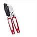 Apribottiglie In Acciaio Inossidabile Rorzato 3 In 1: Apriscatole, Apribottiglie E Leva-tappi Red - Foto miniatura 3