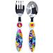 Set Posate Per Bambini Cucchiaio E Forchetta Stitch Collezione Palms, Multicolore - Foto miniatura 1
