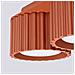 Lampada Da Soffitto Aura 2 Rosso Ocra Gx53 Sl. 1803 - Minimalist Lampada A Soffitto Ocra Rossa 8x21x10 Cm - Foto miniatura 6