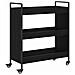 Carrello da Cucina Rovere nero 70 x 30 x 82 cm - Foto miniatura 1
