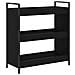 Carrello da Cucina Rovere nero 70 x 30 x 82 cm - Foto miniatura 5