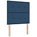 Letto a molle con materasso Blu 90 x 200 cm Tessuto - Foto miniatura 1