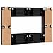 Set mobile TV 8 pcs Rovere nero 60 x 30 x 30 cm - Foto miniatura 9