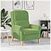 poltrona Verde chiaro 76 x 94 x 102 cm Velluto - Foto miniatura 3