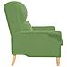 poltrona Verde chiaro 76 x 94 x 102 cm Velluto - Foto miniatura 5