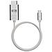 Cavo Usb-c A Displayport 2m 8k Ultra Hd Serie Pro Cavo, Grigio Chiaro - Foto miniatura 2
